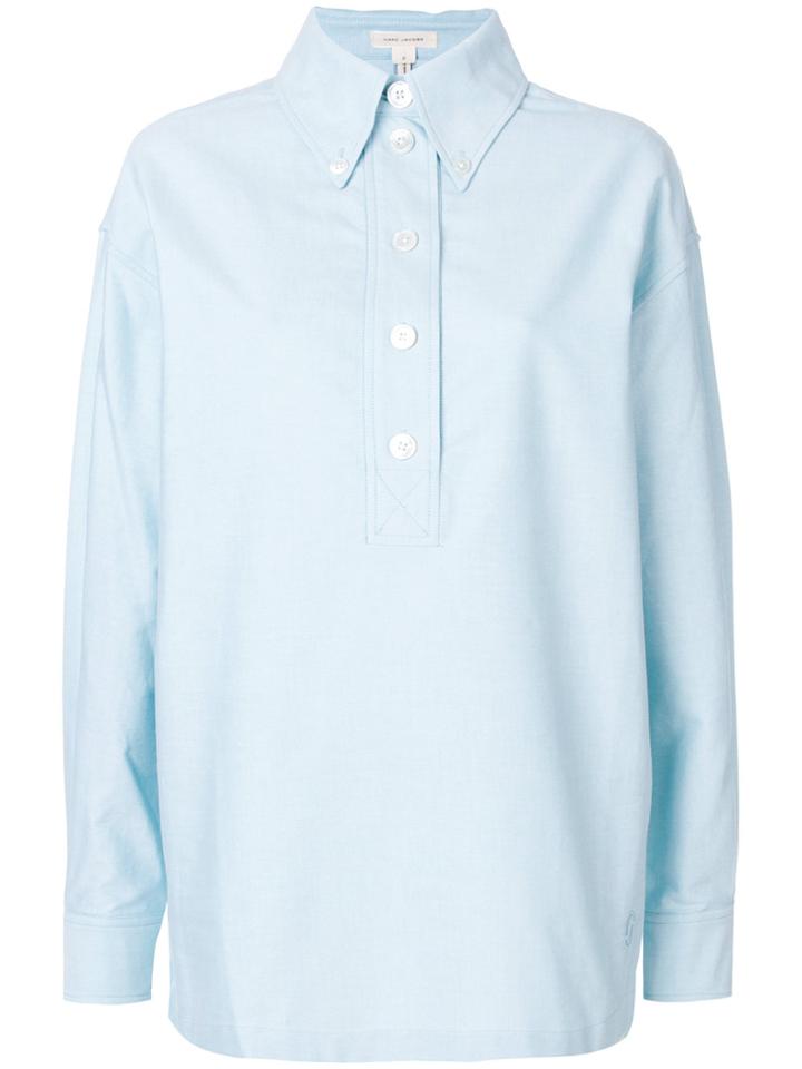 Marc Jacobs Oversized Polo Shirt - Blue
