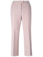 Msgm Cropped Tailored Trousers - Pink & Purple