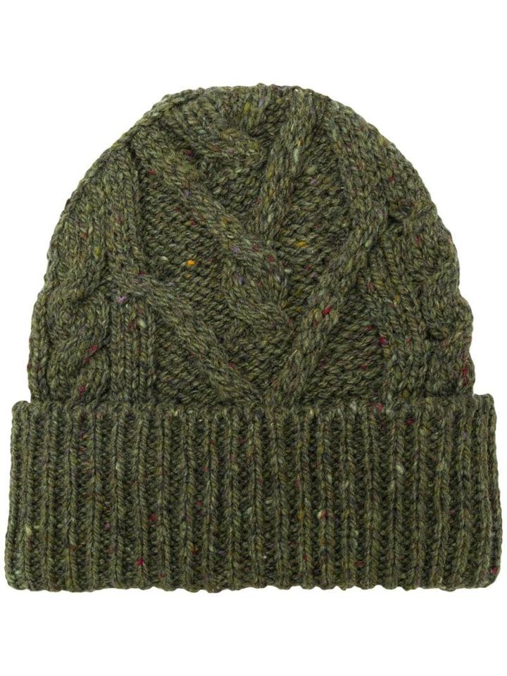 Thom Browne Aran Cable Hat - Green