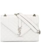 Saint Laurent 'monogram Matalesse' Shoulder Bag, Women's, White, Leather