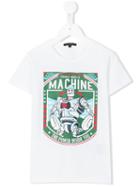 Frankie Morello Kids - Robot Print T-shirt - Kids - Cotton - 7 Yrs, White