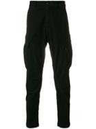 Stone Island Shadow Project Tapered Cargo Trousers - Black