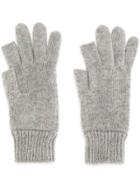 Rick Owens Ribbed Gloves - Nude & Neutrals