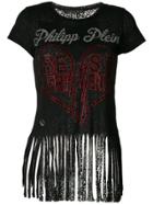 Philipp Plein Best Friends Fringed T-shirt - Black