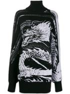 Balmain Dragon Knit Sweater - Black