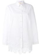 Sara Battaglia - Jimmy Shirt - Women - Cotton - 42, White, Cotton