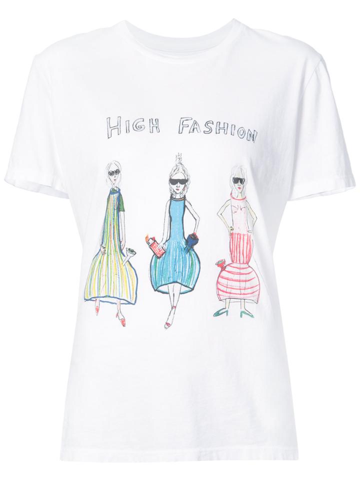 Unfortunate Portrait High Fashion T-shirt - White