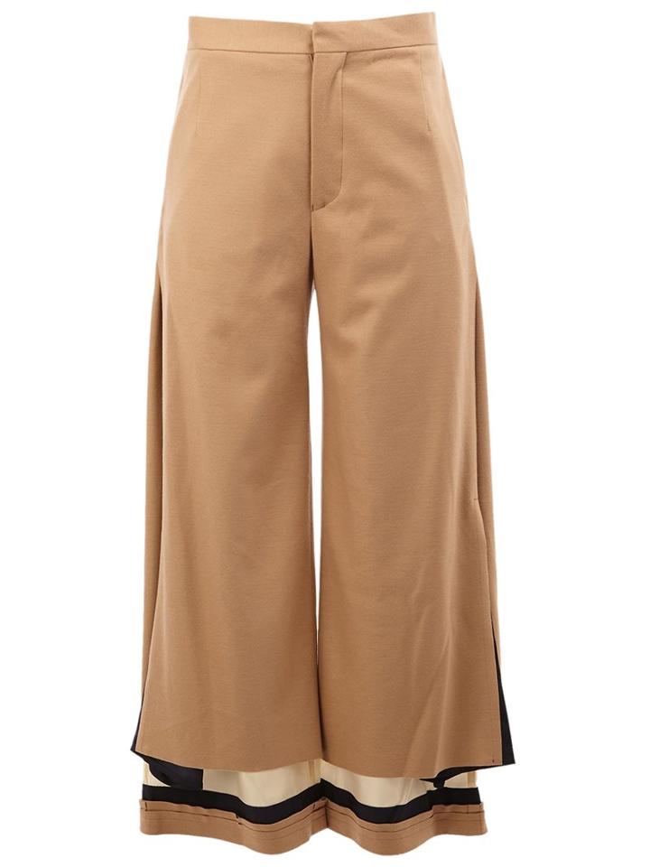 Undercover Contrast Hem High Waisted Trousers