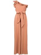 Ulla Johnson Off-shoulder Ruffle Jumpsuit - Pink