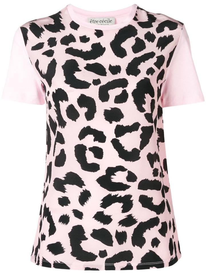 Être Cécile Animal Print T-shirt - Pink