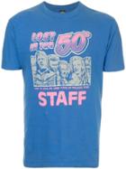 Fake Alpha Vintage Lost In The 50s Print T-shirt - Blue