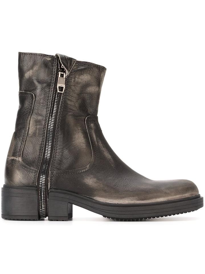 Diesel 'd-rr' Zipped Ankle Boots