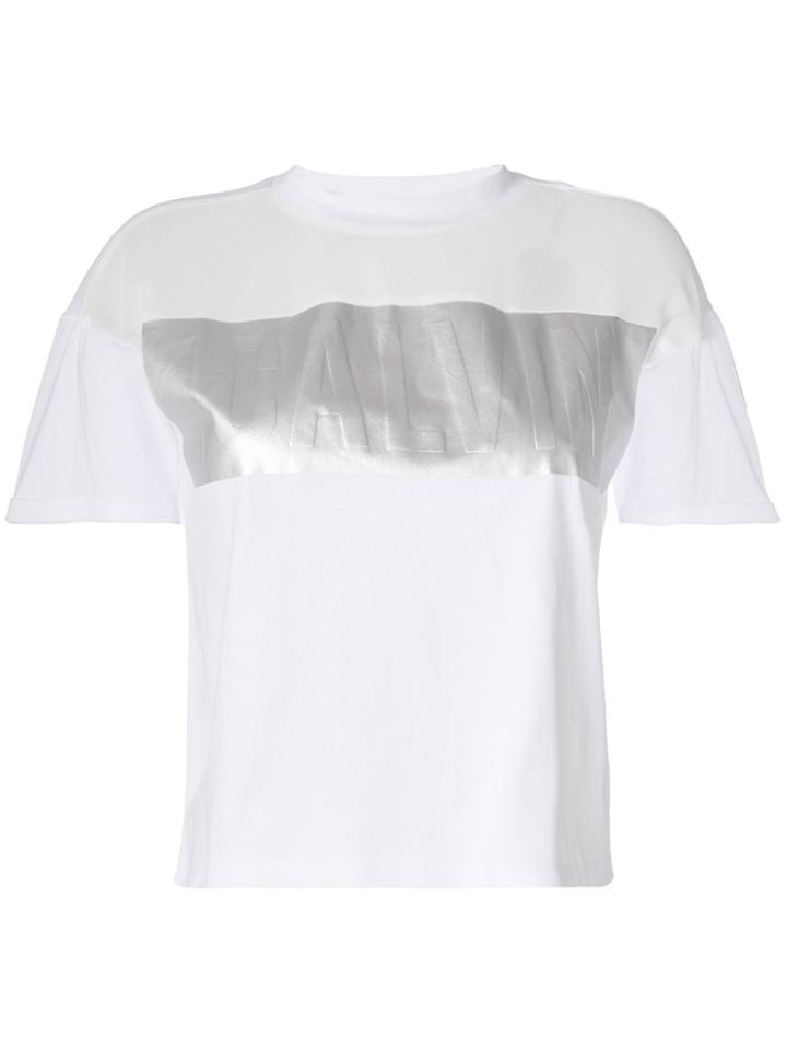 Ck Jeans Logo Patch T-shirt - White