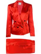 Moschino Vintage Skirt Suit - Red