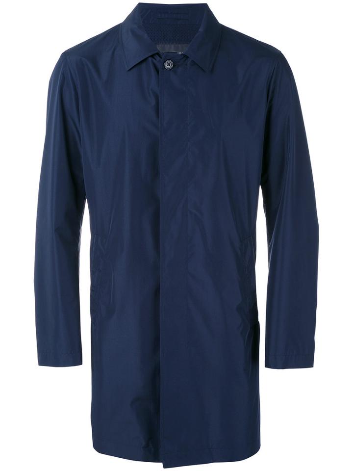 Pal Zileri - Collared Rain Coat - Men - Polyester - 56, Blue, Polyester
