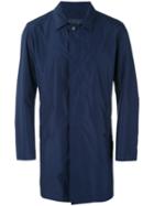 Pal Zileri - Collared Rain Coat - Men - Polyester - 56, Blue, Polyester