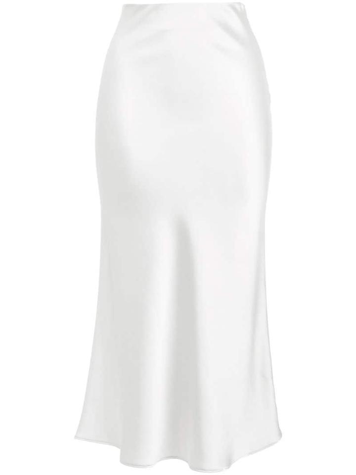 Galvan Valetta Midi Skirt - Silver