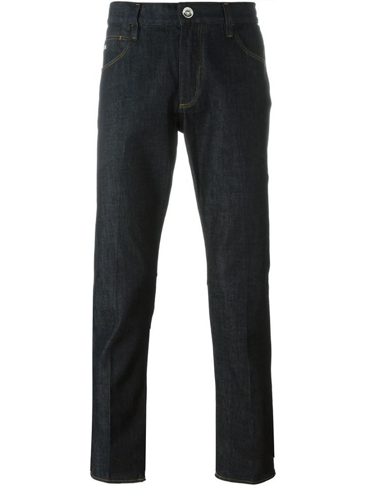 Emporio Armani Slim-fit Jeans, Men's, Size: 31, Blue, Cotton/spandex/elastane