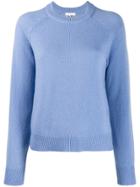 Ganni Round Neck Sweater - Blue