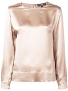 Salvatore Ferragamo Satin Blouse - Nude & Neutrals