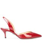 Paul Andrew Pointed Toe Slingback Sandals - Red