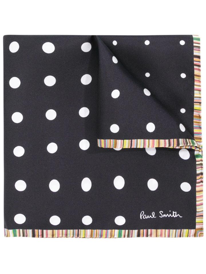 Paul Smith Polka-dot Pocket Square - Black