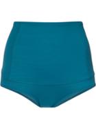Malia Mills - High-rise Bikini Bottom - Women - Nylon/spandex/elastane - 4, Green, Nylon/spandex/elastane
