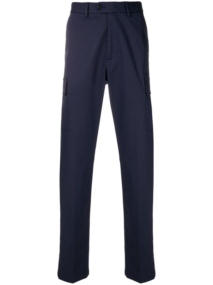 Z Zegna Tailored Fitted Trousers - Blue