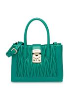 Miu Miu Matelassé Tote Bag - Green
