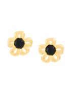 Valentino Vintage Oversized Daisy Earrings - Yellow & Orange