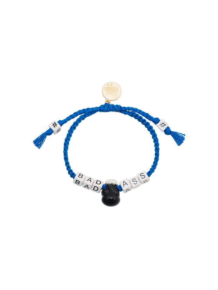 Venessa Arizaga Badass Slogan Bracelet - Blue