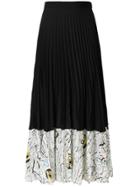 Maison Margiela Contrast Pleated Skirt - Black