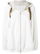 Brunello Cucinelli Drawstring Hood Parka - White