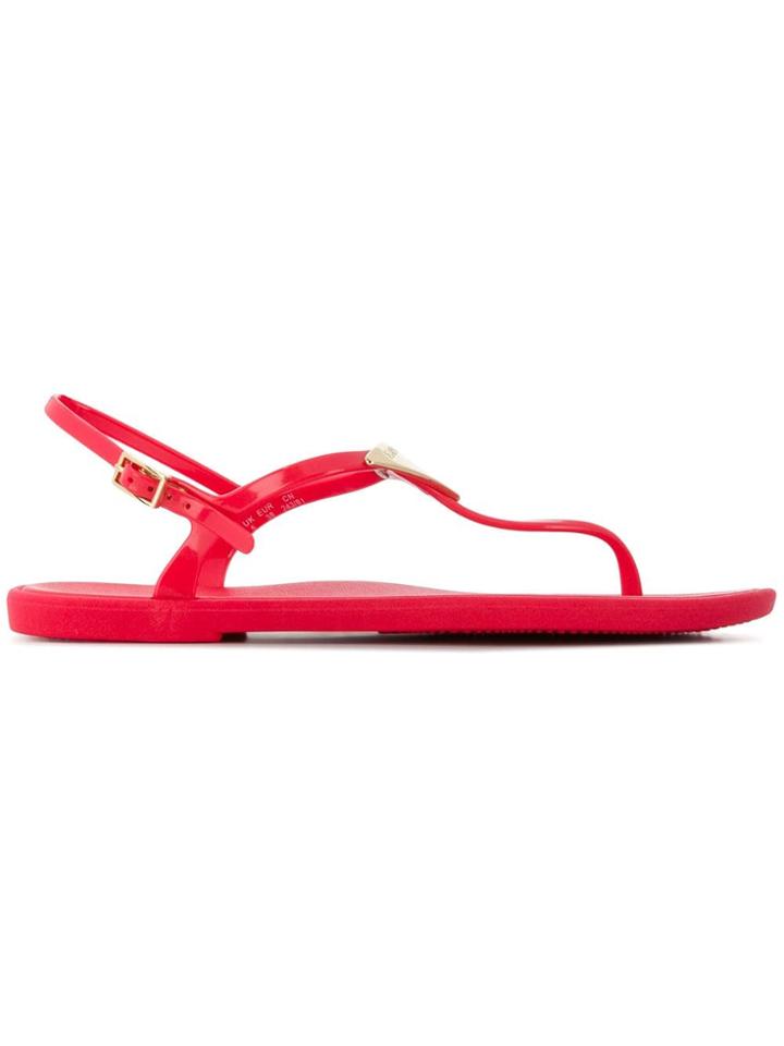 Emporio Armani Thong Strap Sandals - Red