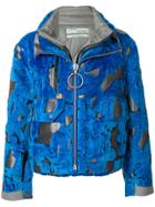 Off-white Abstract Patch Jacket - Blue