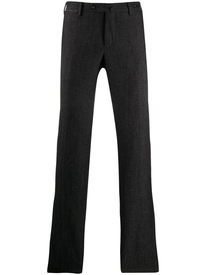 Pt01 Fitted Formal Trousers - Grey