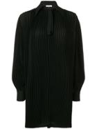 Krizia Oversized Pleat Shirt - Black