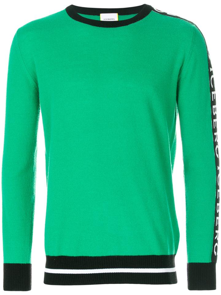 Eleventy Round Neck Jumper - Blue
