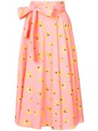 Novis Floral Print Skirt - Pink & Purple