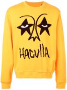 Haculla Star Eyes Crew Neck Sweatshirt - Yellow