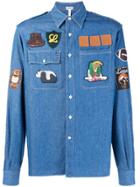 Loewe Patch Denim Shirt - Blue
