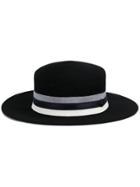 Maison Michel 'kiki' Canotier Hat - Black