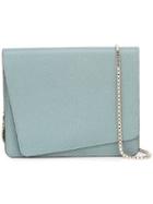 Valextra Textured Crossbody Bag, Grey, Leather