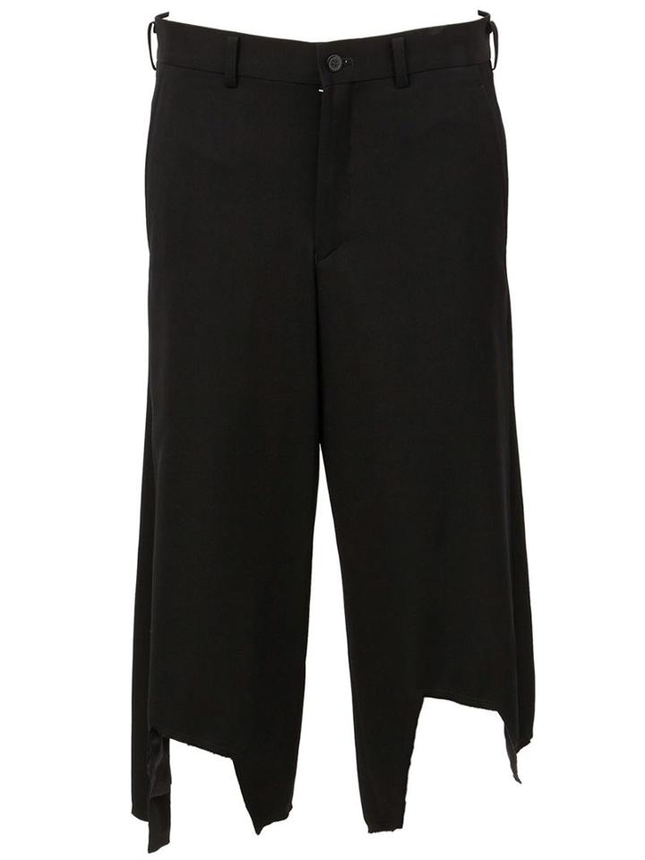 Comme Des Garçons Homme Plus Uneven Cropped Trousers