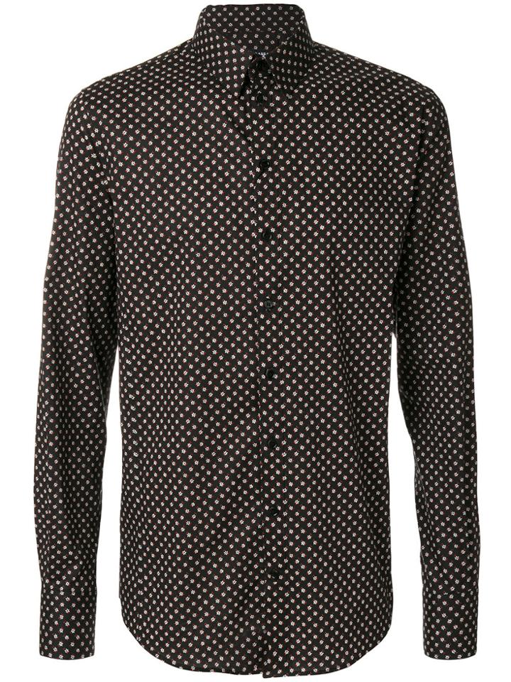 Dolce & Gabbana Floral Print Shirt - Brown