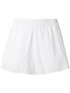 Mm6 Maison Margiela Pinstriped Shorts - White