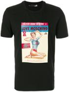 Love Moschino Vintage Magazine Cover T-shirt - Black