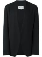 Maison Margiela Collarless Blazer Jacket, Men's, Size: 50, Black, Virgin Wool