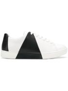 Emporio Armani Color Blocked Sneakers - White