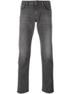 Armani Jeans Slim Tapered Jeans, Men's, Size: 34, Black, Cotton/spandex/elastane